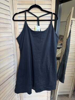 NWT Halara Black Everyday Wannabe Activity Dress + Built-in Shorts 2X